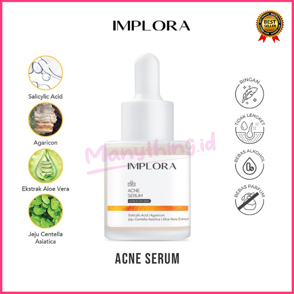 (MANYTHING) (BPOM) IMPLORA FACE SERUM LUMINOUS BRIGHT SERUM ACNE PEELING MIDNIGHT SERUM WAJAH IMPLORA