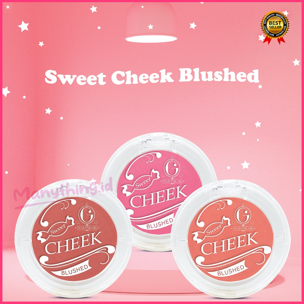 (MANYTHING) Madame Gie Sweet Cheek Blushed - MakeUp Blush On Powder Matte