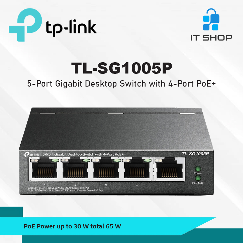 TP-Link TPLINK TL-SG1005P 5-Port Gigabit Desktop Switch PoE