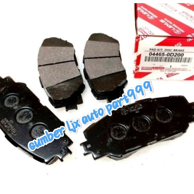 kampas rem depan toyota SIENTA - brake pad SIENTA