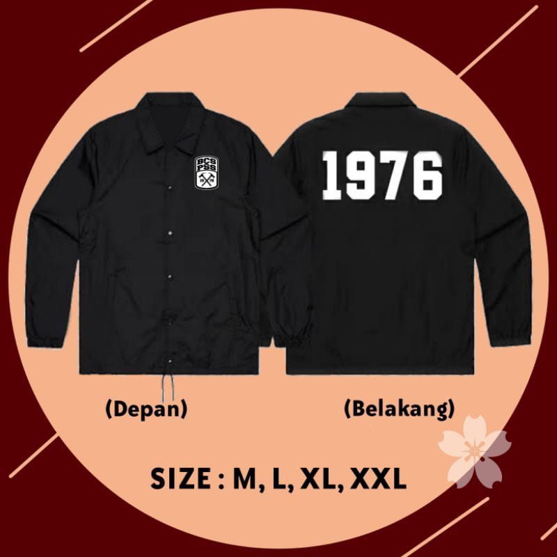COACH JACKET PSS SLEMAN BCS X PSS 1976 BAHAN ADEM CASUAL BEST QUALITY