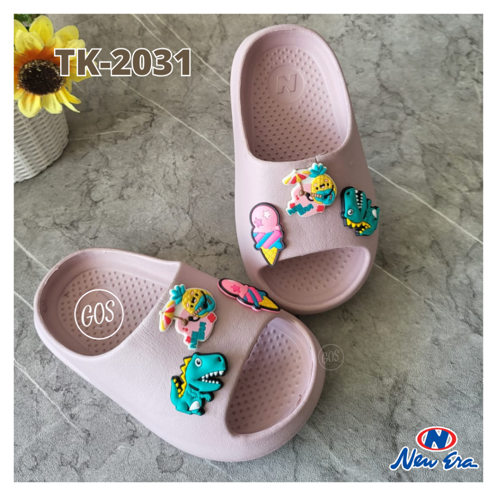 gos NEW ERA TK 2031 SANDAL BAIM SLOP ANAK original anti slip sandal santai