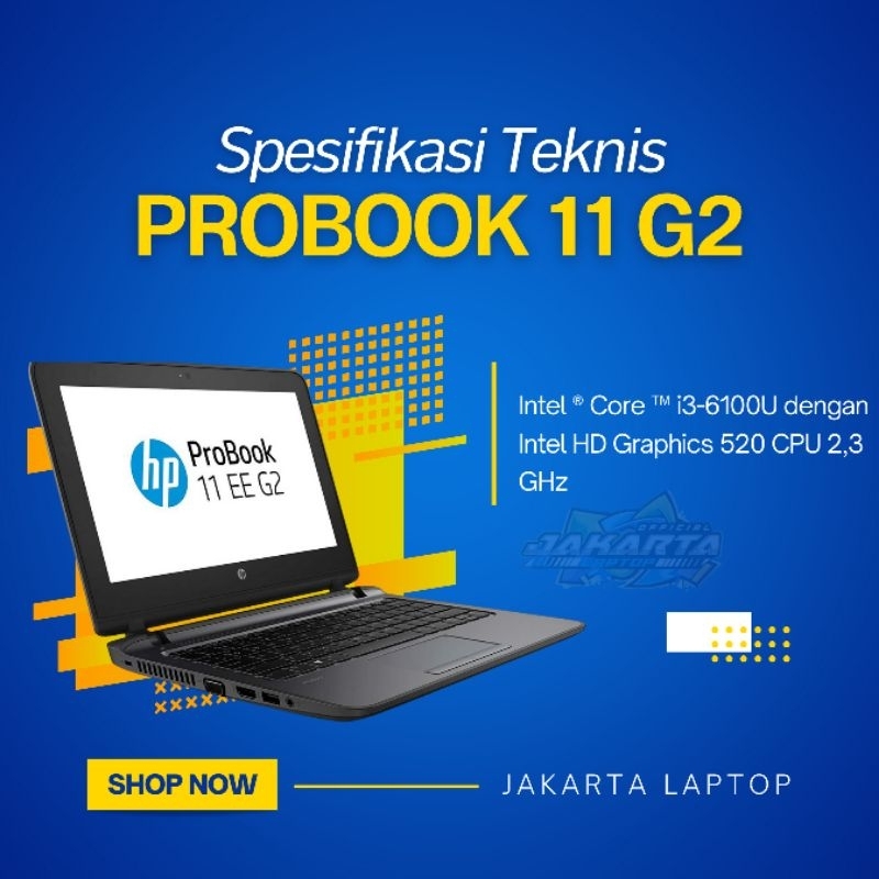 Laptop Hp ProBook Touchscreen | Core i3 | Gen 6 | Ssd 512gb | Mulus Murah Bergaransi