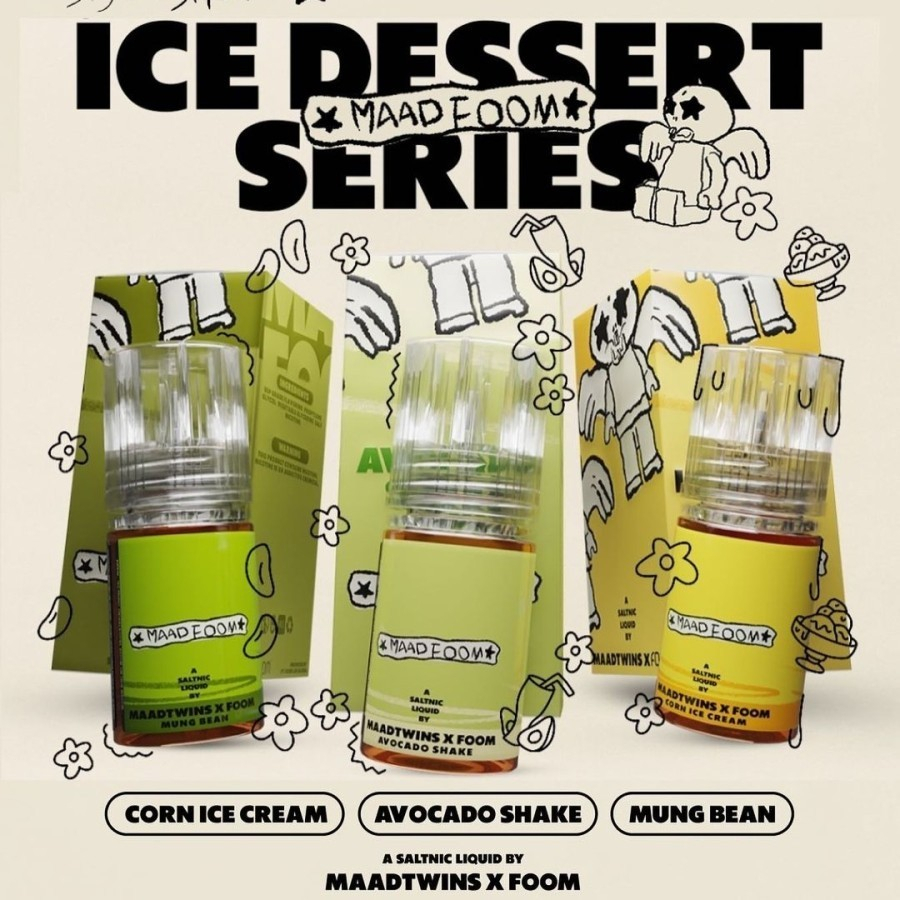 Maad Foom Ice Dessert Series 30ml Authentic By Foom