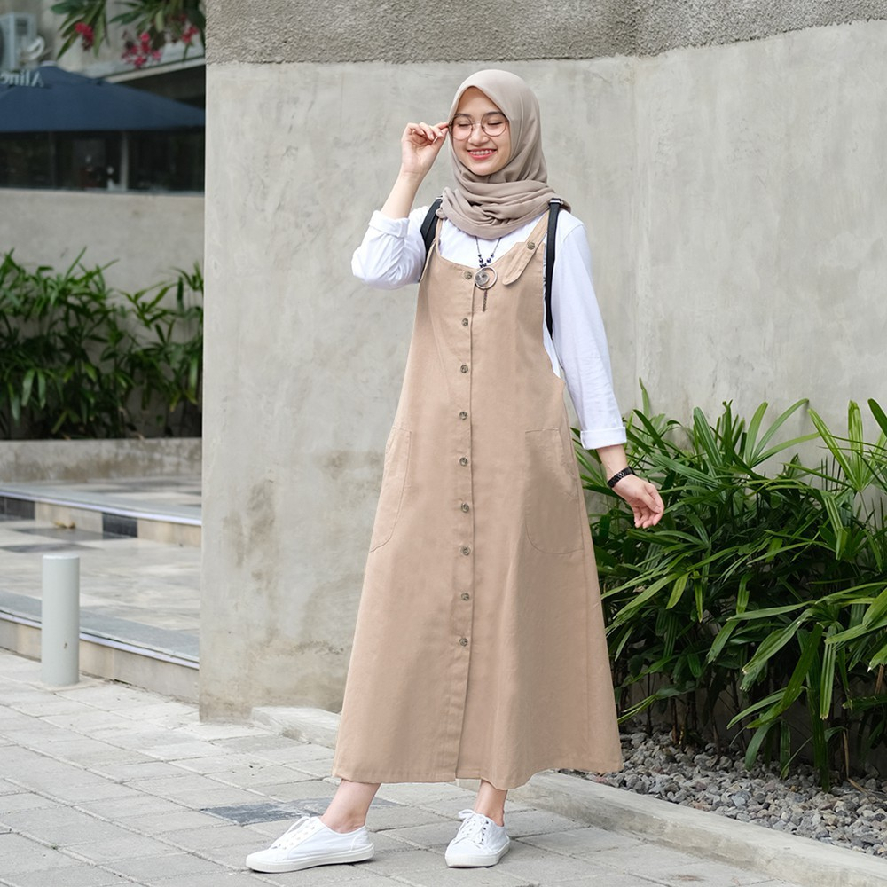 MAGGIE OVERALL PREMIUM/terlaris/termurah | DRESS WANITA JUMPSUITT | OVERALL ROK KODOK | MAGGIE OVERA