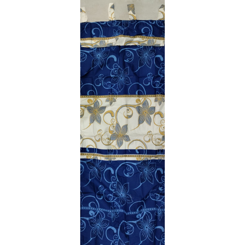[ JENDELA ] GORDEN JENDELA TALI + PONI MOTIF SULTAN FLORAL BIRU