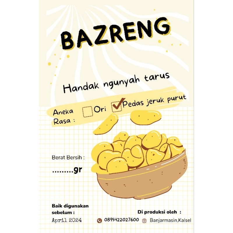 

Bazreng (Bazo Goreng)