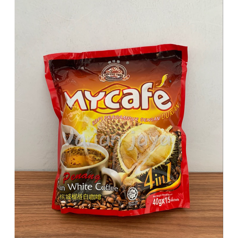 

Mycafe Penang Durian White Coffee kopi Instan Malaysia