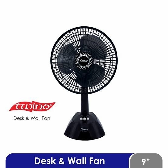 KIPAS ANGIN MEJA COSMOS TWINO 9' LDA 2 IN 1 DESK AND WALL FAN 22 WATT