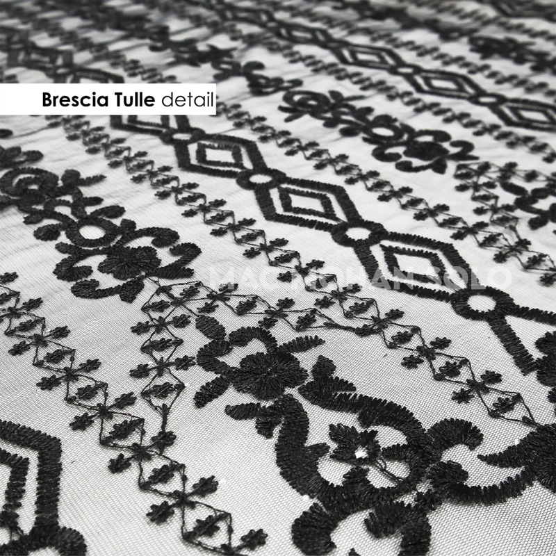 (NEWEST ARRIVAL) Tile “Brescia” Sapto Ethnic New Concept Tulle Ethnic Sapto Per 0.5m Termurah Seragam AmongTamu Bridesmaid Kebaya Wedding Dress Gaun Kain Brokat Sapto Terbaru Termurah