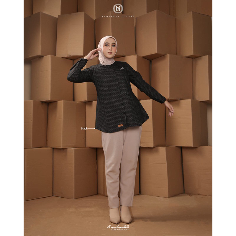 Nadheera Luxury Kemeja Wanita Kalaa Shirt