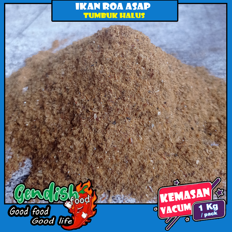 

Ikan roa asap tumbuk halus / ikan asap roa halus 1kg