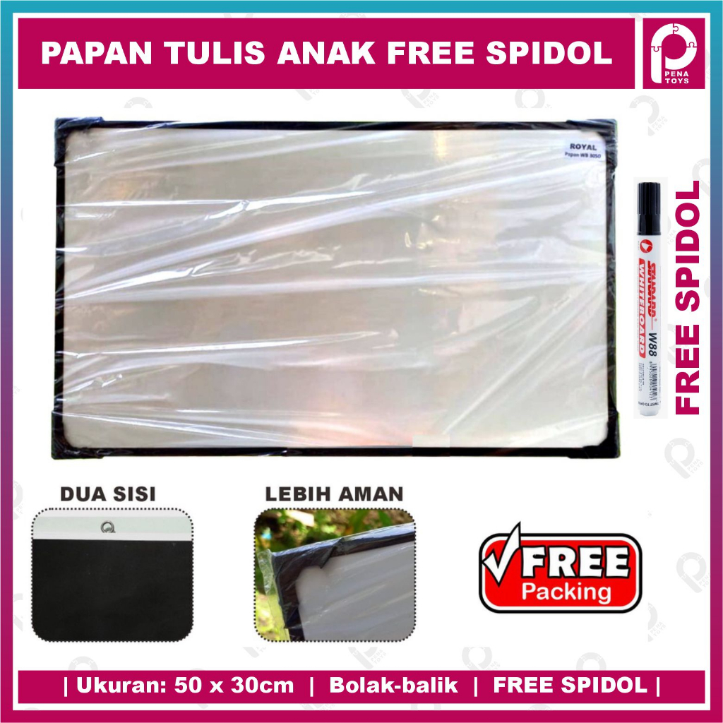 

Papan Tulis Whiteboard 30x50 White Board 30x50