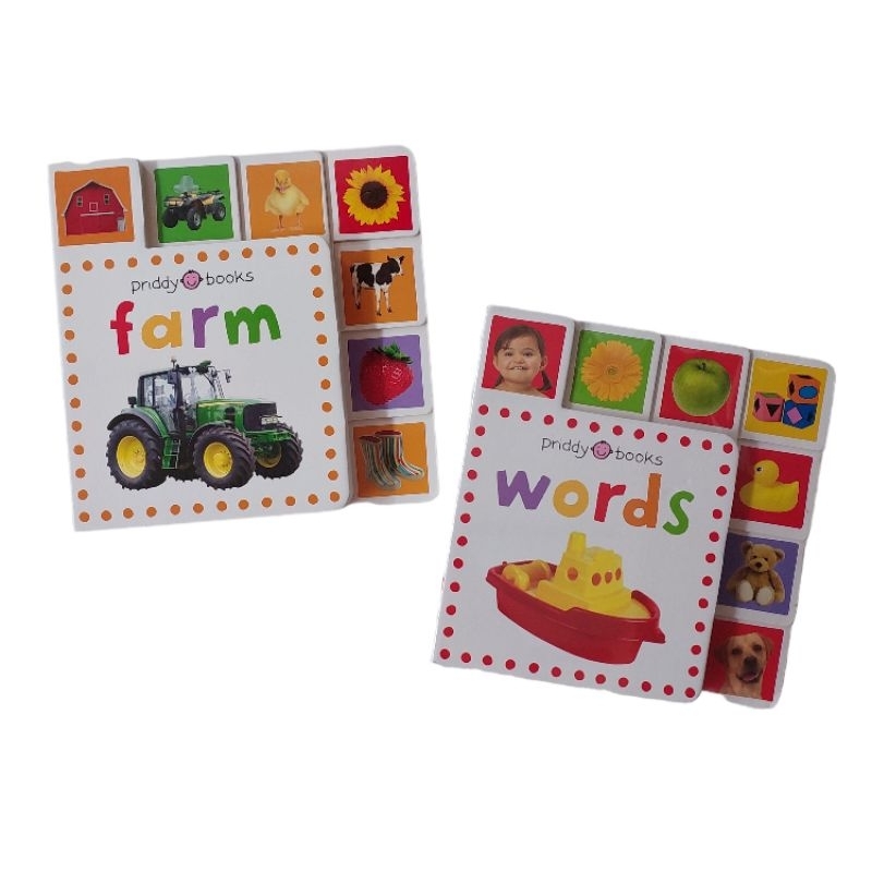 PRIDDY BOOKS - MINI TAB BOOKS: FARM/ WORDS