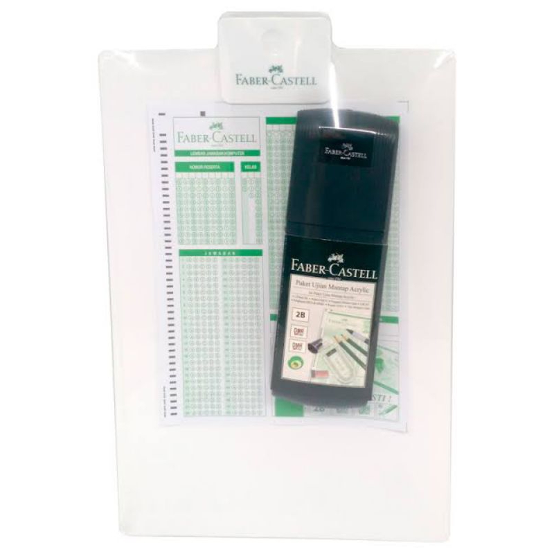 

FABER CASTELL ACRYLIC BOARD EXAM SET PAKET UJIAN MANTAP AKRILIK PAPAN JALAN PUTIH