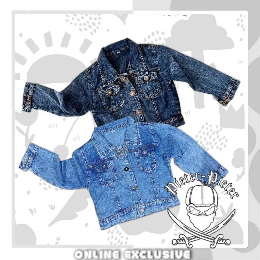 Jaket Jeans Anak Unisex Bisa cowok bisa Cewek Usia 1-10 tahun