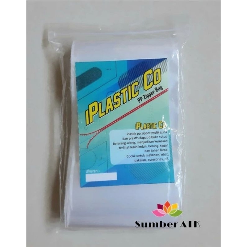 Plastik Klip PP Zipper Bag 8x12 cm 0.05 Ketebalan 50 Mikron
