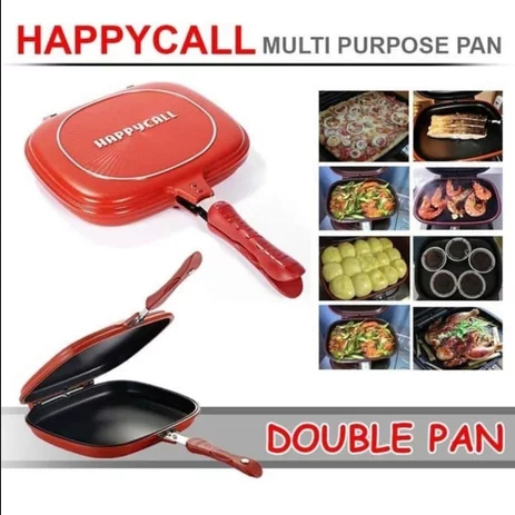 Happy Call Korean Double Side Pan-panci Double Pan Jumbo Size- 32 Cm Happy Call 32cm Jumbo-Double Pan Korea