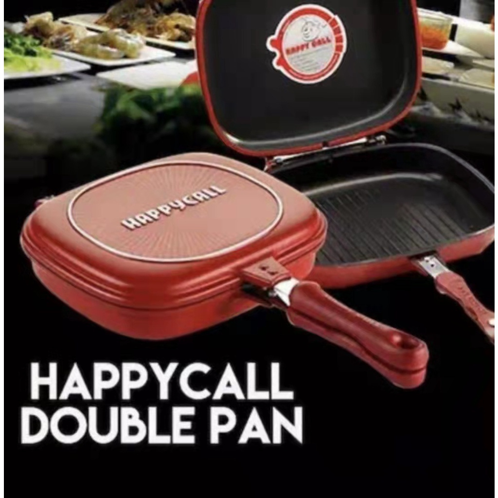 Happy Call Korean Double Side Pan-panci Double Pan Jumbo Size- 32 Cm Happy Call 32cm Jumbo-Double Pan Korea