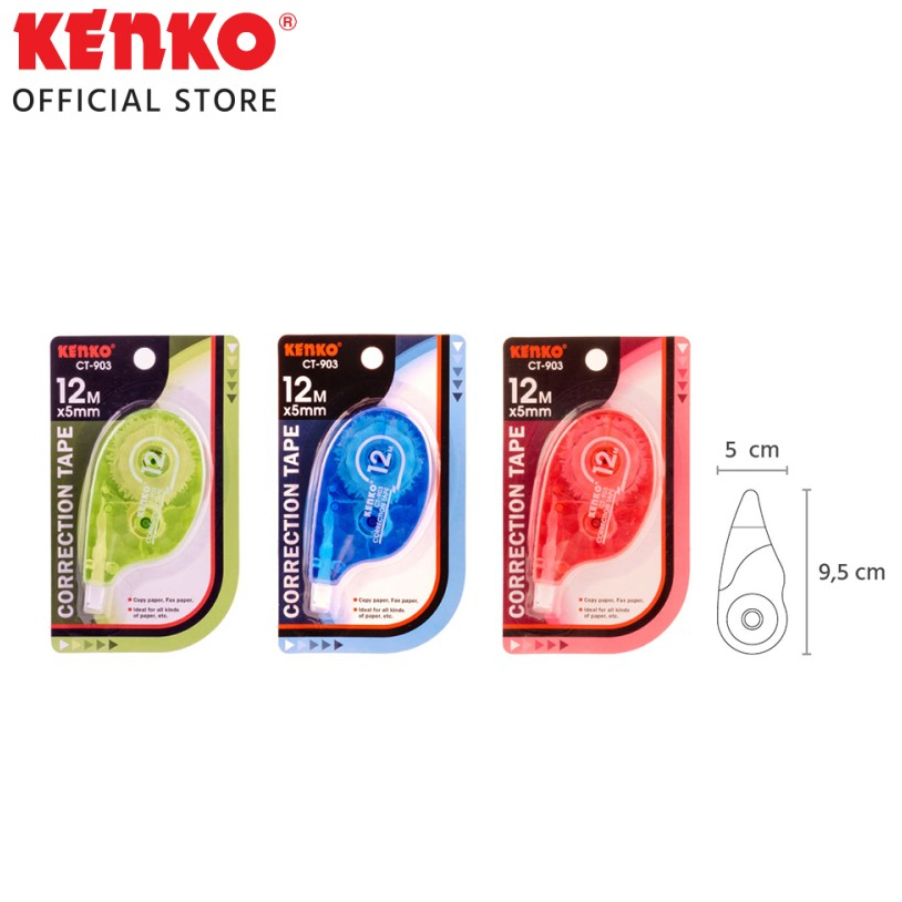 

[ 1 PCS ] Kenko CT-903 Correction Tape - Tip Ex Roll