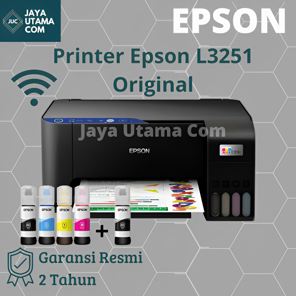 Printer Epson L3251 Print Scan Copy All In One Wifi Original