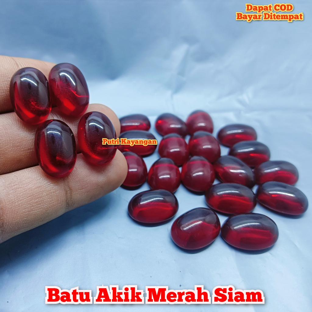 Batu Akik Merah Siam Merah Delima Bagus Super Ekslusif