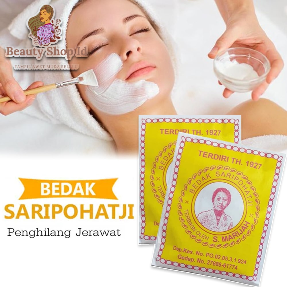 Beauty Jaya - Bedak Dingin Saripohatji Masker Penghilang Jerawat &amp; Mencerahkan Kulit Wajah