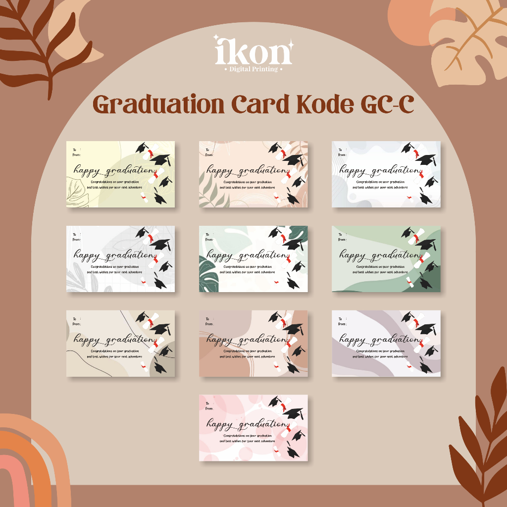GRADUATION CARD / KARTU UCAPAN WISUDA/ GRADUATION GREETING CARD KODE GC-C