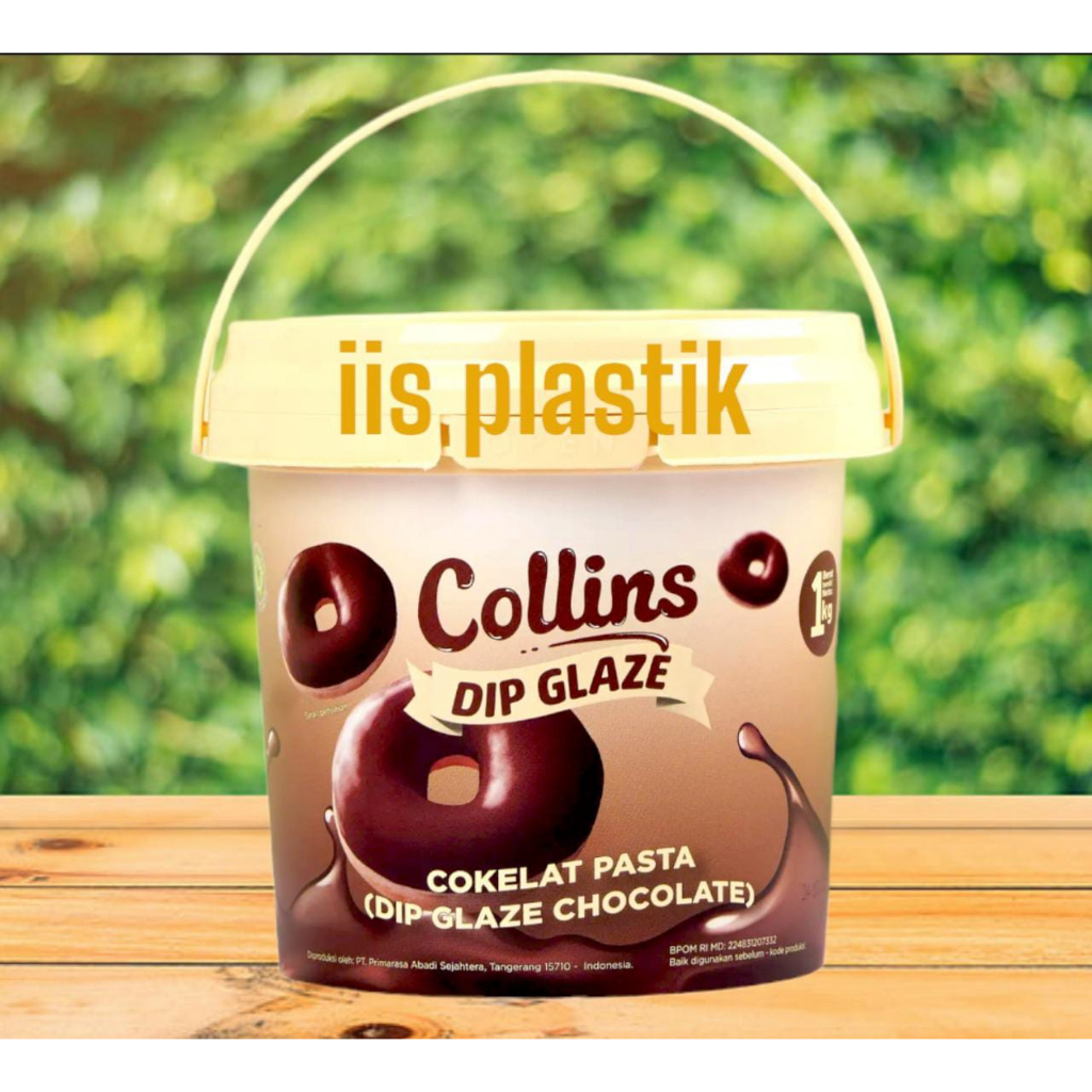 PROMO!! Collins Dip Glaze 1KG RASA COKLAT