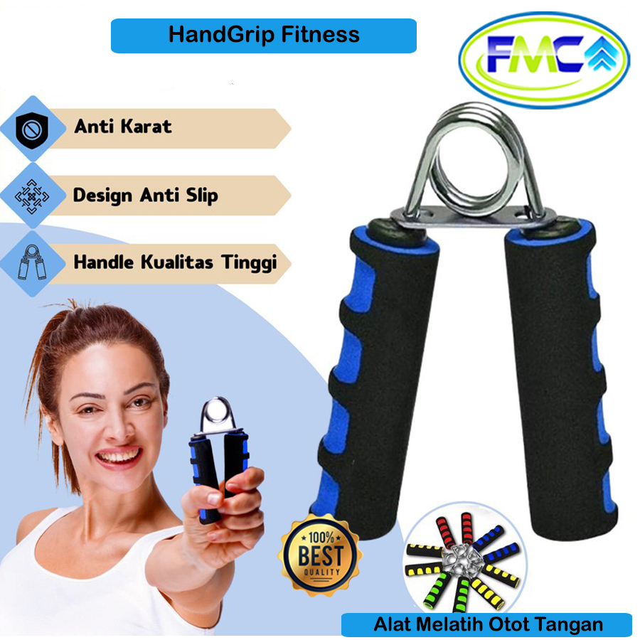 Hand Grip Fitnes Handgrip Gagang Busa Mini Alat Olahraga Melatih Kekuatan Otot Tangan