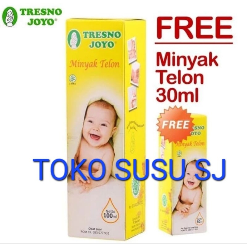 Minyak Telon Tresno Joyo 100Ml ( Free Minyak Telon 30 Ml )