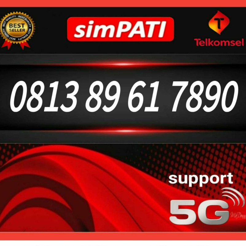 NOMOR CANTIK SIMPATI TELKOMSEL 4G/5G 0813 89 61 7890