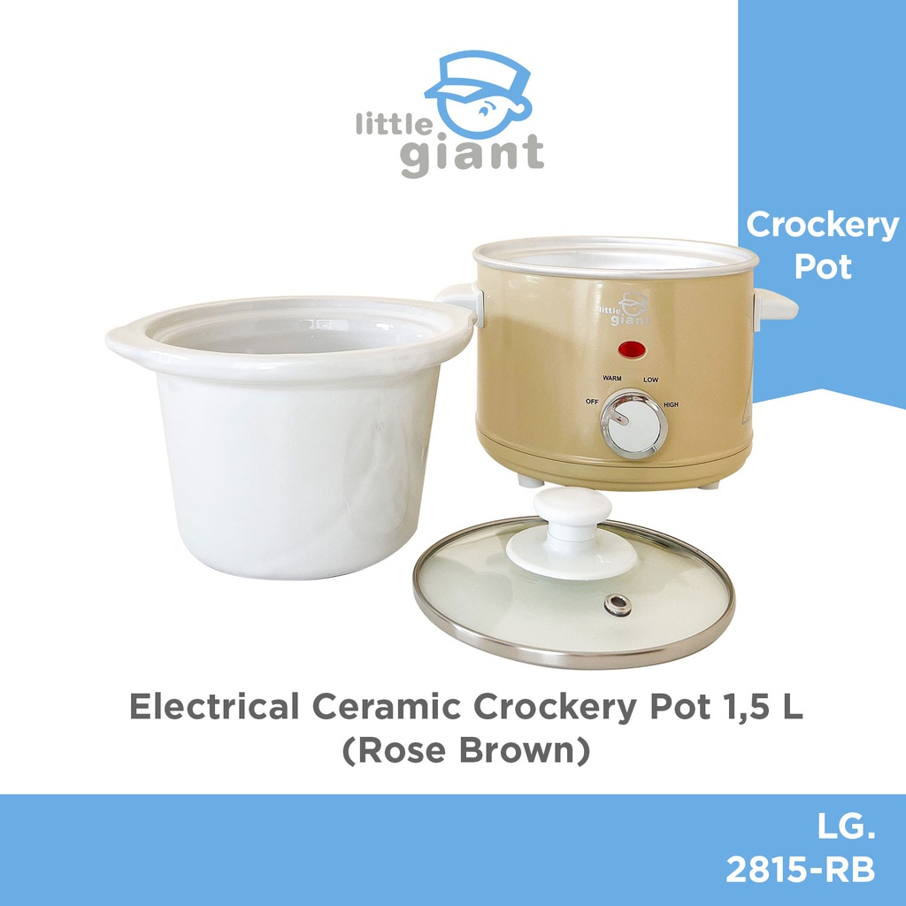 Little Giant Electrical Ceramic Crockery Pot 1.5 Liter LG.2815