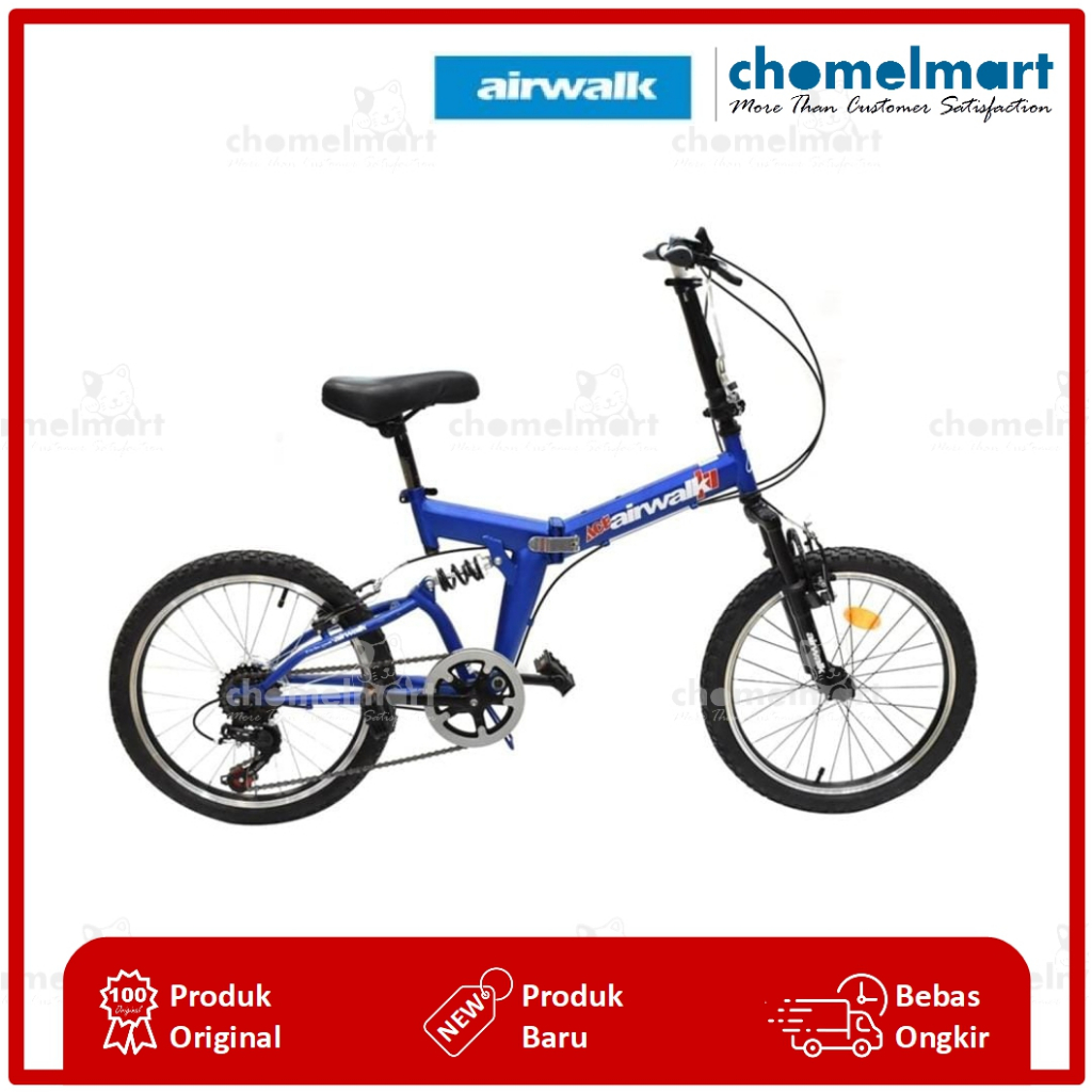 Airwalk Expresso Suspension Sepeda Lipat 20 7-speed - Biru 10035567
