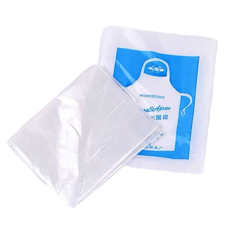 (BOW) Celemek Masak Sekali Pakai / Apron Transparan Bahan Plastik PE Disposable Serbaguna