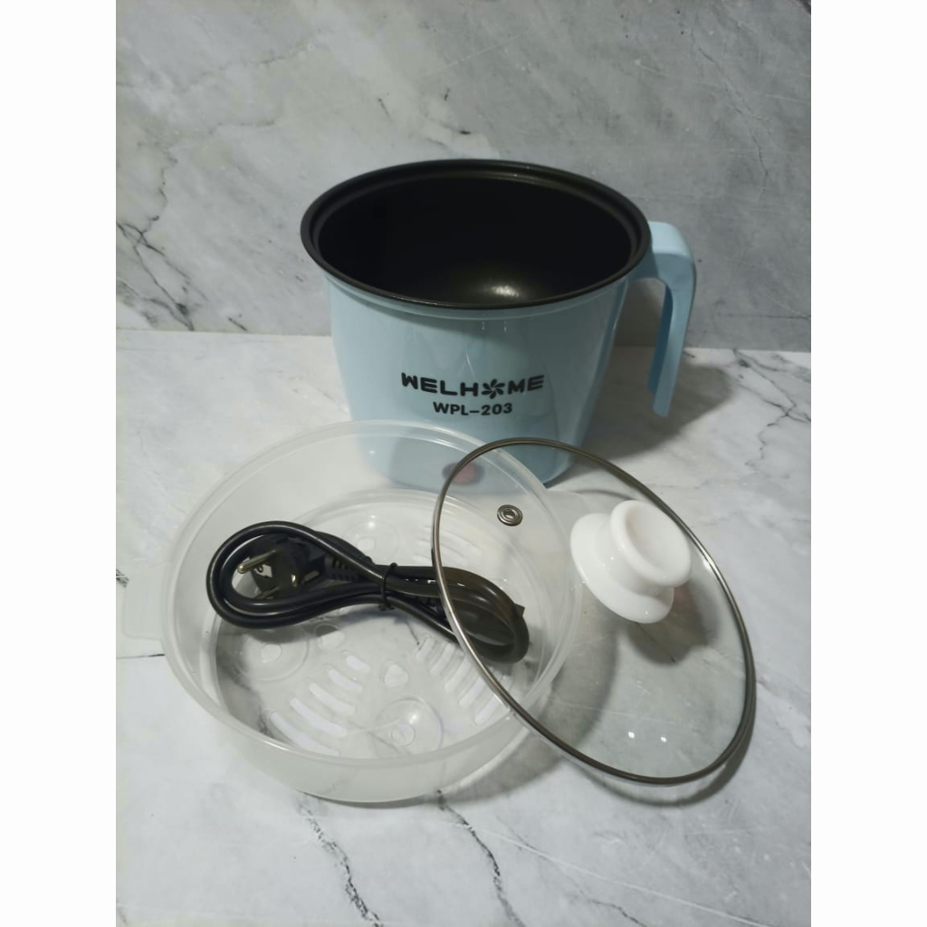 YUN Mall Panci Elektrik Welhome Panci Steam dan Cooking Pot Welhome WPL-203 WPL 203 WPL203 Panci Steam Welhome 18cm