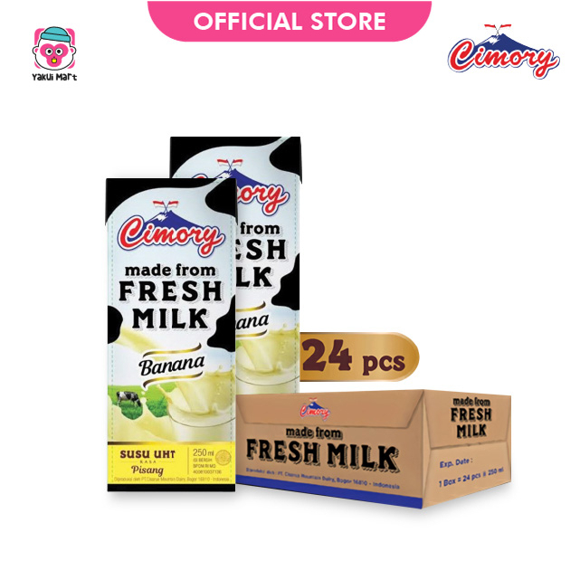 

⭐YAKUI MART⭐ Susu Cimory UHT Milk 250 ML (Banana) KARTON