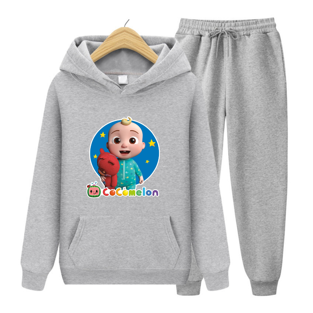 FenishaStore Setelan Sweater Hoodie Anak COCOMELON Usia 4-13+Tahun Bisa Bayar Ditempat COD