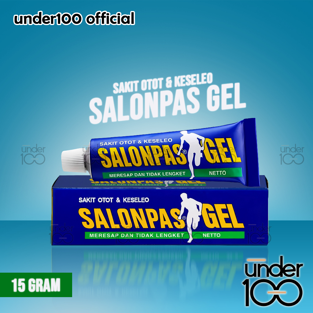 ❤ Under100 ❤ Salonpas Gel Sakit Otot &amp; Keseleo 15g | Salon Pas BPOM