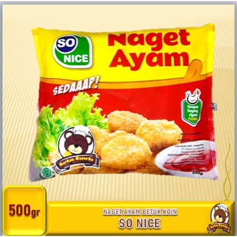 So Nice Naget Nugget Ayam 500g So Nice By So Good Distributor Frozen Food Bogor