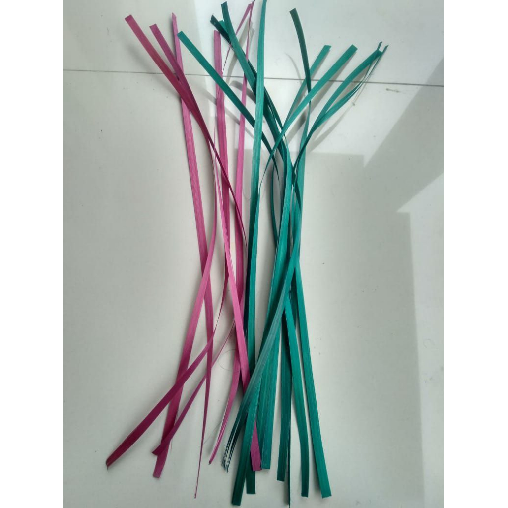 Iratan Bambu Anyaman Kerajinan / Iratan Bambu Warna Warni Bahan Prakarya