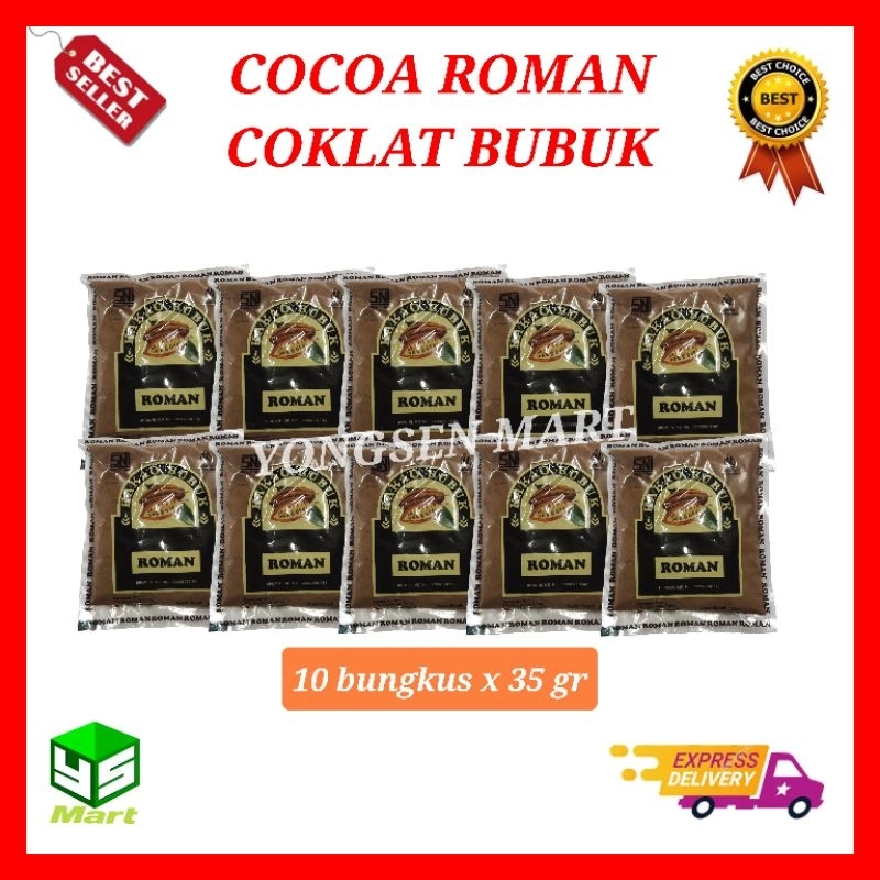 

( 1 pak ) Cocoa powder coklat bubuk roman 35gr / Kakao bubuk Roman