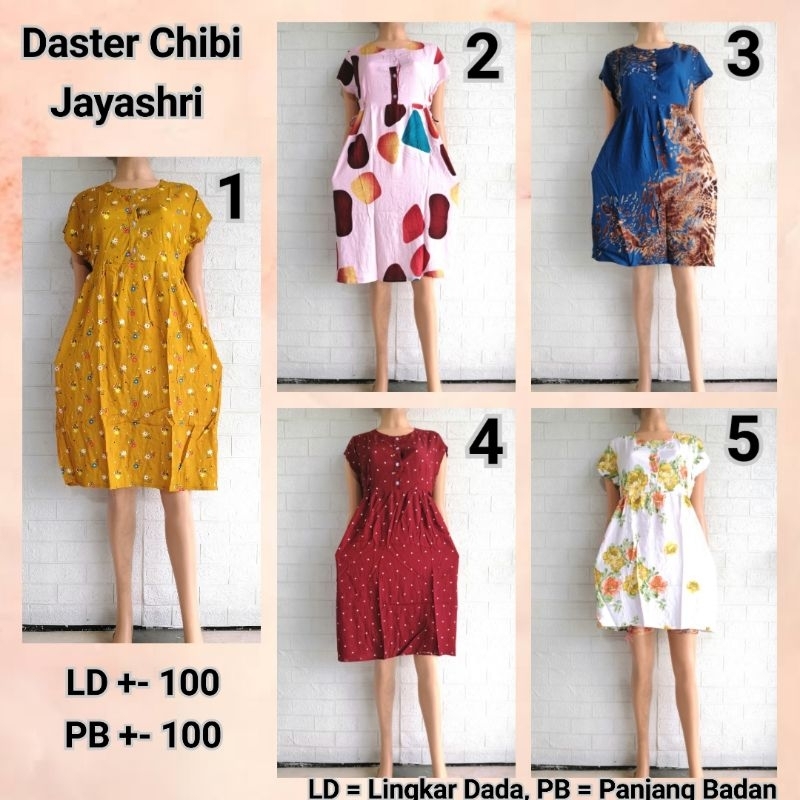 DASTER CHIBI LENGAN JAYASHRI LD +-100 PB +-100 ADEM BUSUI FRIENDLY RAYON PREMIUM 1KG MUAT 8PCS