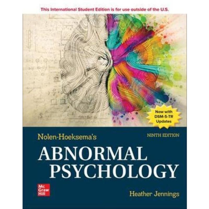ORIGINAL Nolen-Hoeksema's Abnormal Psychology 9e - Heater Jennings