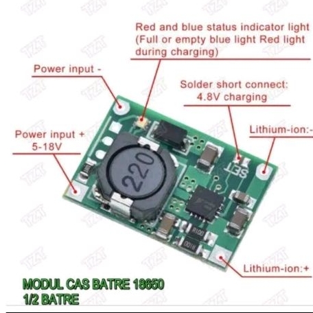 TP5100 TP 5100 2A upgrade TP4056 module charger 18650 battery