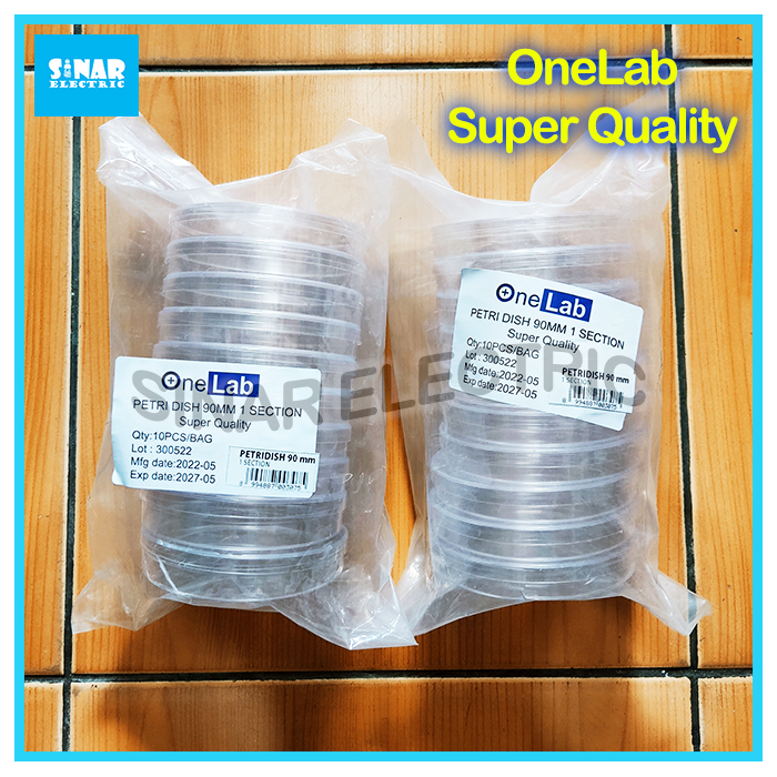 OneLab Cawan Plastik Petri Dish Super Quality 1 Pcs Petridish 90mm