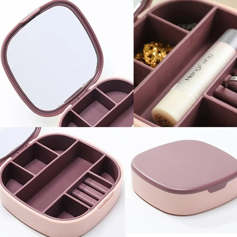 MH - Kotak Perhiasan Travel Jewelry Box Perhiasan Portable YX001