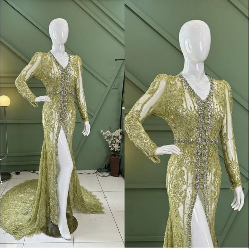 KEBAYA AKAD ELISAB MEWAH BEREKOR//KEBAYA WEDDING PENGANTIN TERBARU