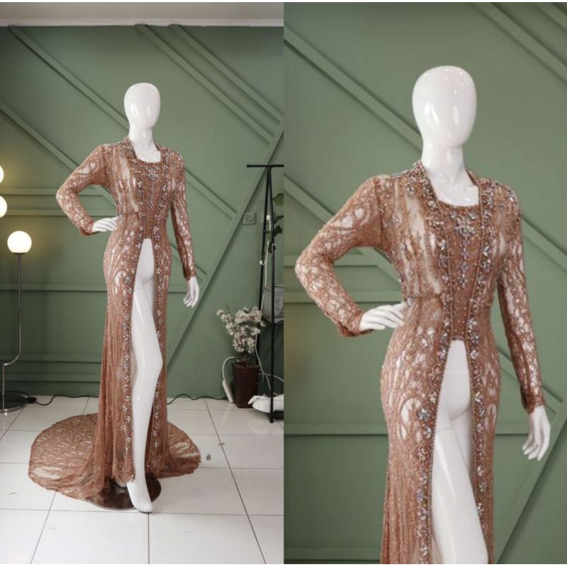 KEBAYA AKAD ELISAB MEWAH BEREKOR//KEBAYA WEDDING PENGANTIN TERBARU