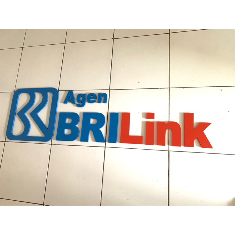 LOGO AGEN BRILINK/ LOGO KAYU BRILINK/ PAPAN NAMA BRILINK